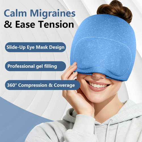 BackWell 360 Cooling Cap & Eye Mask