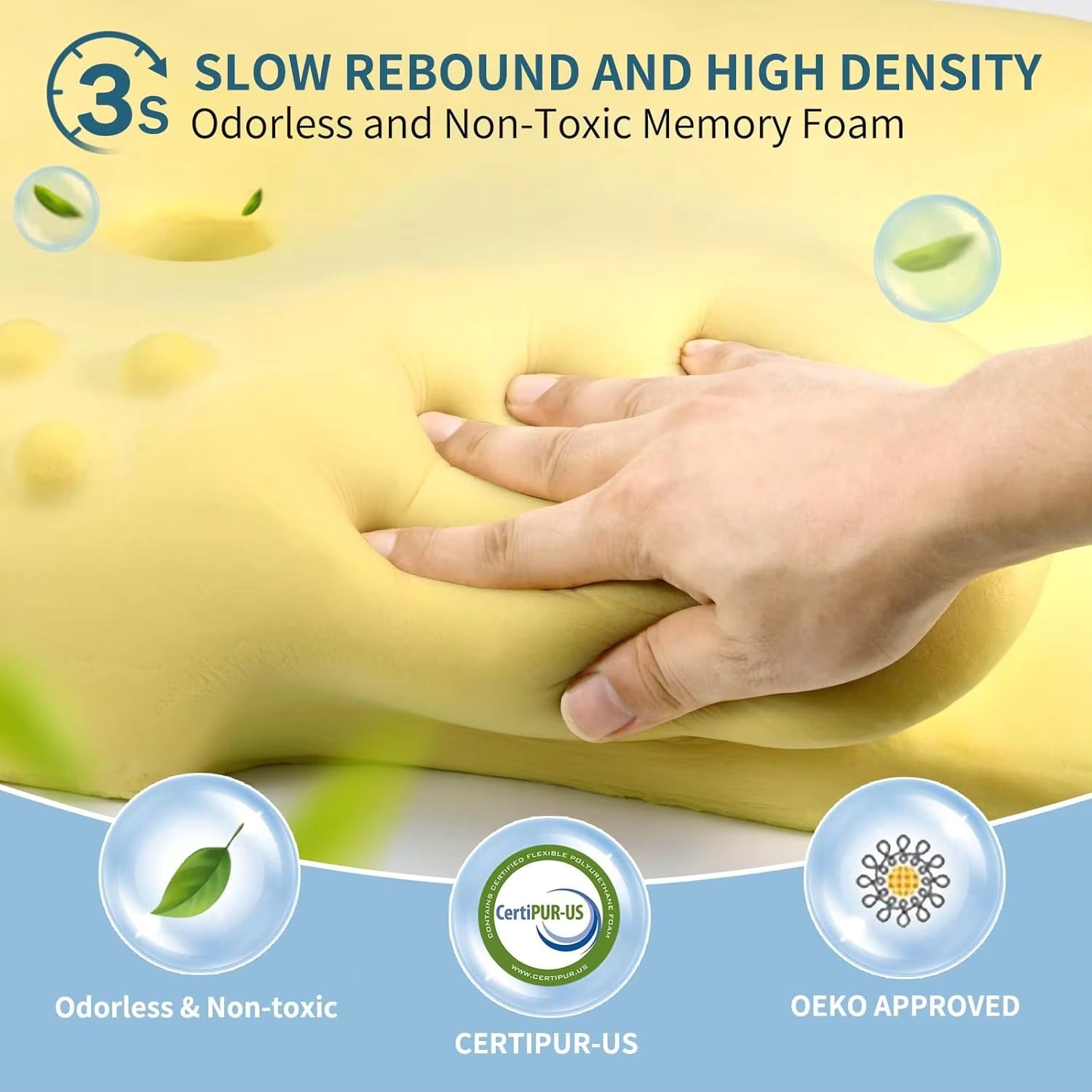 BackWell Memory Foam Side Sleeper Pillow