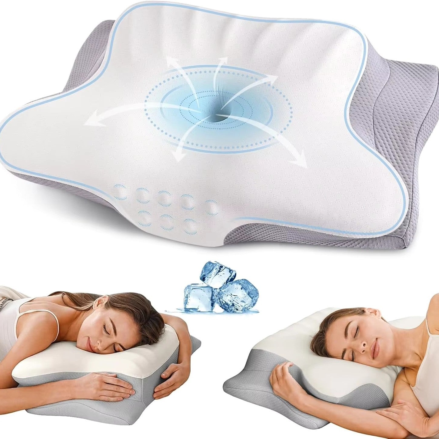 BackWell Memory Foam Side Sleeper Pillow