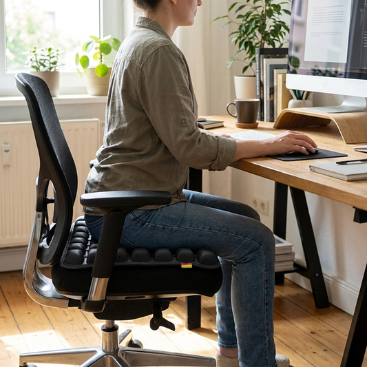 Ergonomic Memory Foam Office Cushion for Back Pain Relief