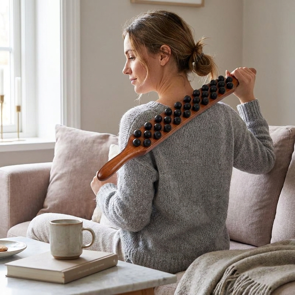 Bead Massage Gua Sha Rolling Stick lifestyle