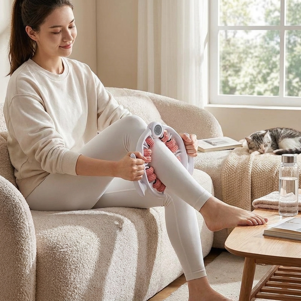 Detachable Ring Leg Massager Roller lifestyle